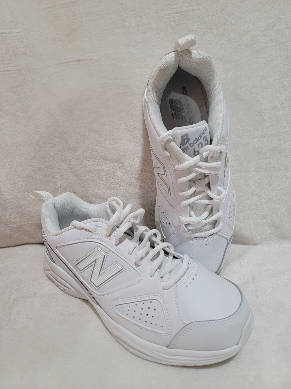 New Balance Men's 623V3 Walking Shoe MX623aw3 White Size 8.5 4E X Wide